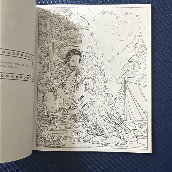 Crush + Color: Keanu Reeves Coloring Book - Picture 3 of 4